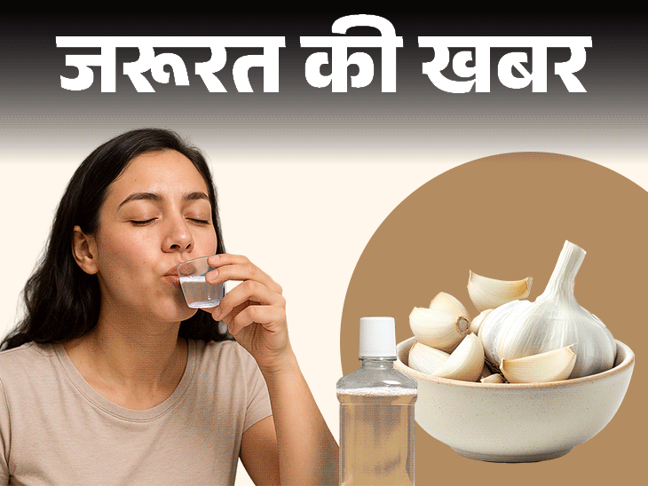 जरूरत की खबर- बढ़ रहा गार्लिक माउथवॉश का ट्रेंड:  जानें ये क्या है, ओरल हेल्थ के लिए कैसे फायदेमंद, घर पर बनाने का तरीका