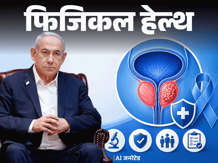 फिजिकल हेल्थ- नेतन्याहू को प्रोस्टेट कैंसर:  देर से दिखते संकेत, इसलिए 50 के बाद स्क्रीनिंग जरूरी, बचाव के लिए जरूरी 7 सावधानियां