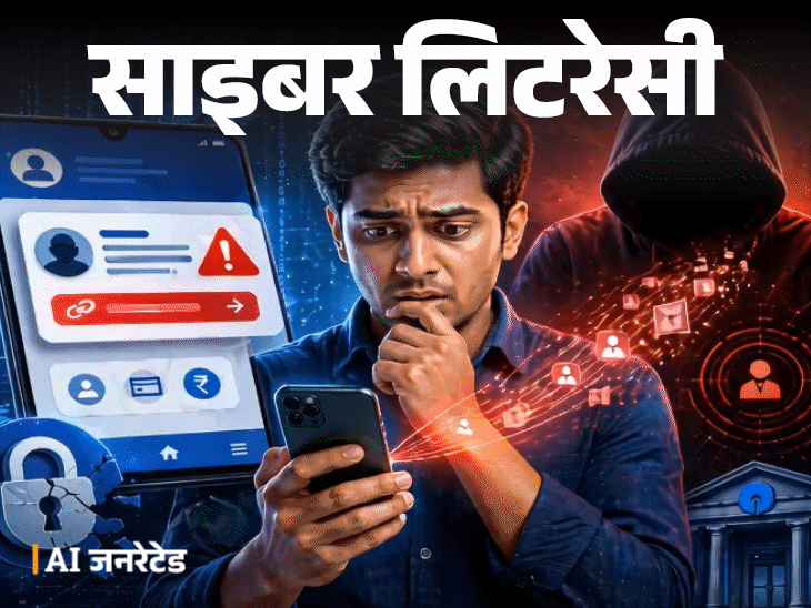 साइबर लिटरेसी- SBI ने जारी किया अलर्ट:  फर्जी मैसेज भेजकर ठग रहे स्कैमर, न करें ये 7 गलतियां, एक्सपर्ट से जानें जरूरी सावधानियां