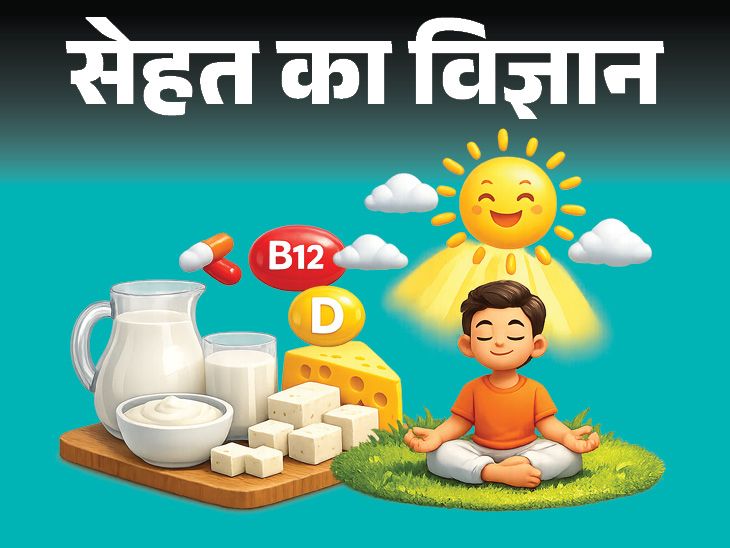 सेहत का विज्ञान- शाकाहारियों को B12 डेफिशिएंसी का रिस्क:  दूध-दही खाएं, विटामिन D के लिए डेली धूप लें, जानें कब सप्लीमेंट जरूरी