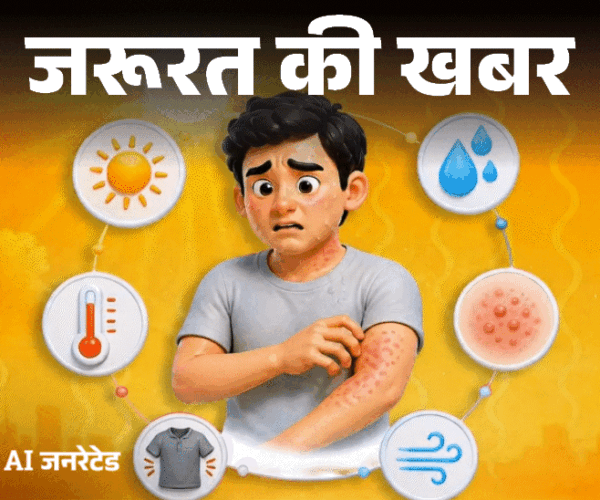 जरूरत की खबर- गर्मी, उमस और पसीने से होती घमौरियां:  डर्मेटोलॉजिस्ट से जानें घरेलू उपचार, बचाव के 8 टिप्स, कब डॉक्टर को दिखाना जरूरी