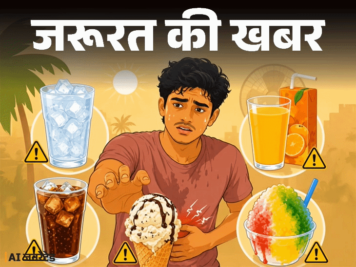 जरूरत की खबर- आइसक्रीम, कोल्डड्रिंक ठंडक नहीं देते:  शरीर को गर्म करते हैं, डॉक्टर से समझें साइंस, ठंडक के लिए ये 11 चीजें खाएं