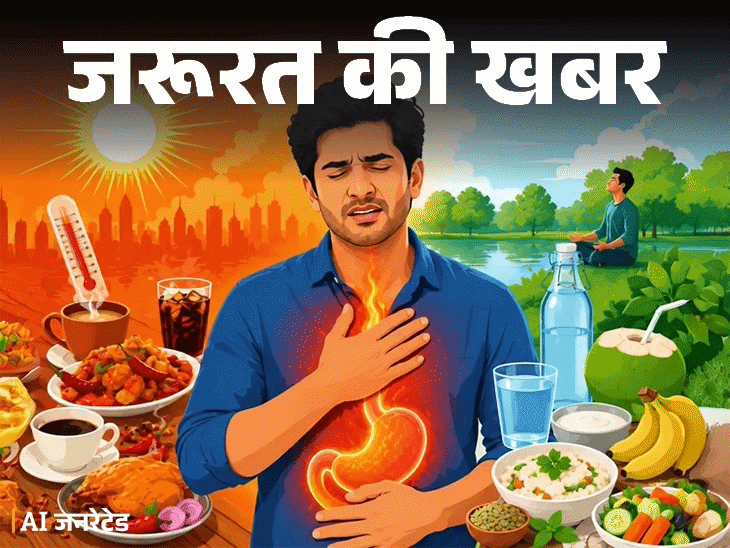 जरूरत की खबर- गर्मियों में बढ़ती एसिडिटी की समस्या:  लाइफस्टाइल में करें ये 12 बदलाव, डॉक्टर से जानें एसिडिटी के 9 घरेलू इलाज