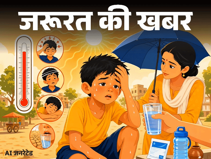जरूरत की खबर- नौतपा में छोटे बच्चों को रखें सेफ:  बाहर भेजते हुए ध्यान रखें 7 बातें, आइसक्रीम की जगह पिलाएं ये हेल्दी ड्रिंक्स