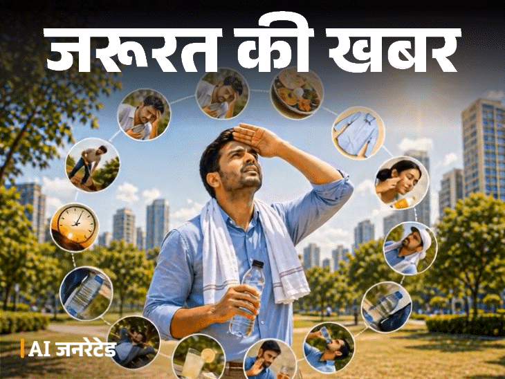 जरूरत की खबर- क्या आप आउटडोर वर्क करते हैं:  हो सकते हैं ये 10 हेल्थ रिस्क, ऐसे करें हीटवेव से बचाव, खाली पेट धूप में न निकलें