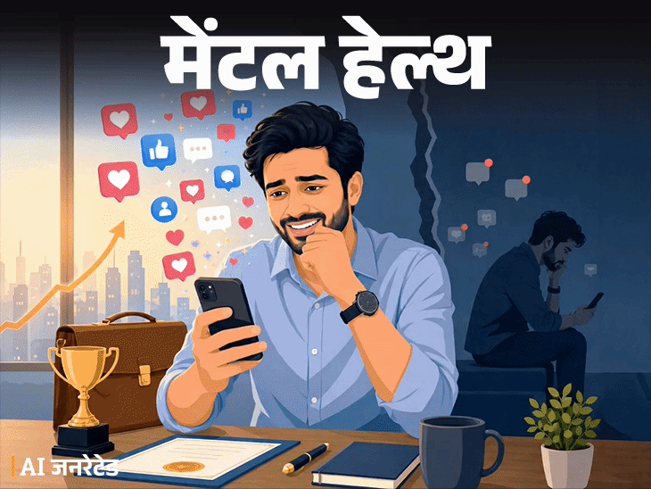 मेंटल हेल्थ– अपनी हर खुशी सोशल मीडिया पर दिखाता हूं:  लाइक–कमेंट न मिले तो तनाव होता है, खुशी बेमानी लगती है, क्या ये नॉर्मल है