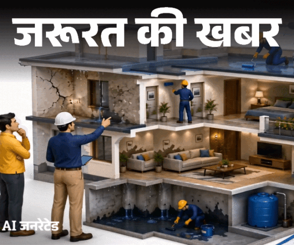 जरूरत की खबर- मानसून से पहले कराएं वाटरप्रूफिंग:  क्या नए घर में भी कराना जरूरी, एक्सपर्ट से जानें सही तरीका और जरूरी सावधानियां
