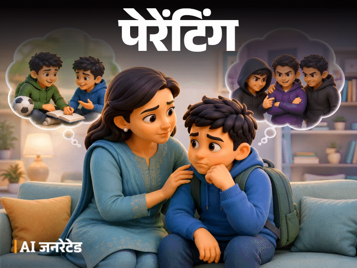 पेरेंटिंग- बेटा बड़ा हो रहा है:  डरती हूं, कहीं गलत संगत में न पड़ जाए, उसे सही-गलत में फर्क करना, अच्छे दोस्त चुनना कैसे सिखाएं