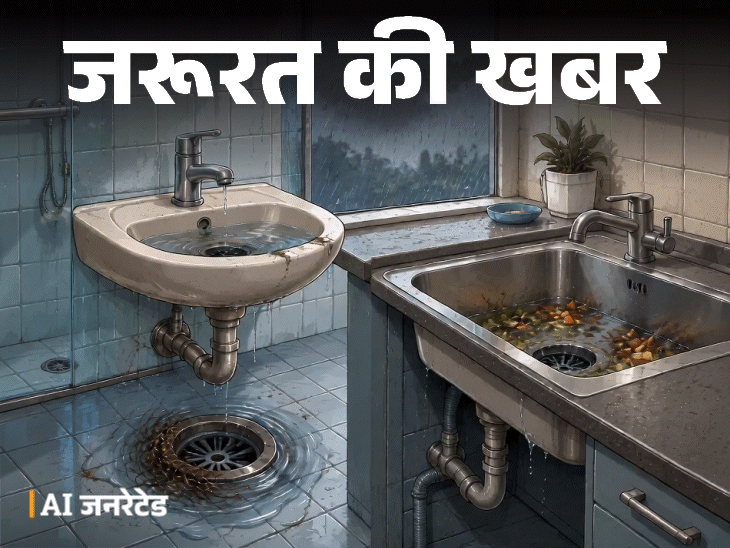 जरूरत की खबर- बारिश में बढ़ती ड्रेनेज प्रॉब्लम्स:  इन 6 गलतियों से पाइप होता जाम, एक्सपर्ट से जानें ड्रेनेज साफ रखने के 10 टिप्स