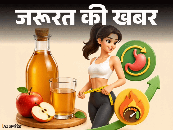 जरूरत की खबर- क्या ACV सचमुच वजन घटाता है: डॉक्टर से जानें इसके फायदे, सीमाएं, लेने का सही तरीका और साइड इफेक्ट्स जरूरत की खबर- क्या ACV सचमुच वजन घटाता है: डॉक्टर से जानें इसके फायदे, सीमाएं, लेने का सही तरीका और साइड इफेक्ट्स