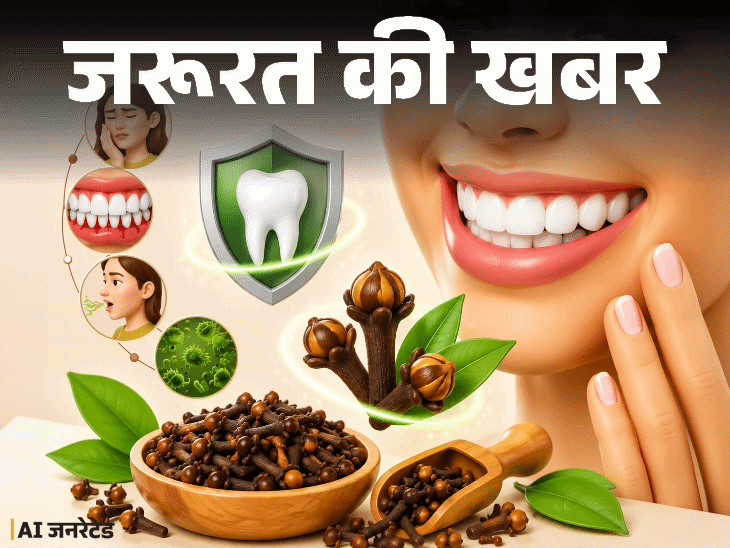 जरूरत की खबर- ओरल हेल्थ के लिए फायदेमंद लौंग:  डॉक्टर से जानें 10 हेल्थ बेनिफिट्स, किन कंडीशंस में न खाएं, ज्यादा खाने के नुकसान