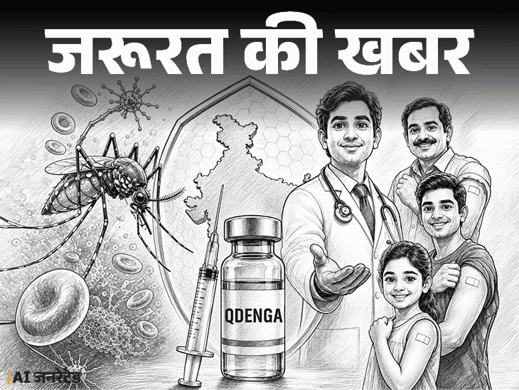 जरूरत की खबर- भारत में पहली डेंगू वैक्सीन को मंजूरी: डॉक्टर से जानें इसका प्रभाव, फायदे और साइड इफेक्ट्स, किन्हें लगवाना चाहिए जरूरत की खबर- भारत में पहली डेंगू वैक्सीन को मंजूरी: डॉक्टर से जानें इसका प्रभाव, फायदे और साइड इफेक्ट्स, किन्हें लगवाना चाहिए