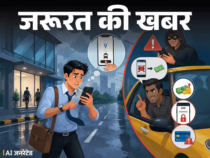 जरूरत की खबर- बारिश में बढ़ता ऑटो-कैब बुकिंग स्कैम: बुक करते हुए 11 सावधानियां बरतें, पेमेंट करते हुए 6 बातें ध्यान रखें