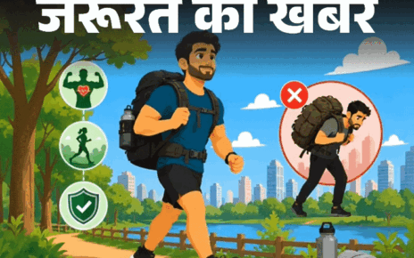 जरूरत की खबर- फिटनेस का नया ट्रेंड ‘रकिंग’: पीठ पर वजन लेकर चलने-दौड़ने के 10 फायदे, न करें ये गलतियां, बरतें 8 जरूरी सावधानियां जरूरत की खबर- फिटनेस का नया ट्रेंड ‘रकिंग’: पीठ पर वजन लेकर चलने-दौड़ने के 10 फायदे, न करें ये गलतियां, बरतें 8 जरूरी सावधानियां