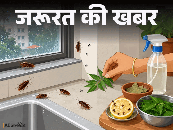 जरूरत की खबर- मानसून में बढ़ रहे कीड़े और कॉकरोच: 10 सावधानी रखेंगे तो कीड़े नहीं आएंगे, एक्सपर्ट से जानें भगाने के 7 घरेलू उपाय जरूरत की खबर- मानसून में बढ़ रहे कीड़े और कॉकरोच: 10 सावधानी रखेंगे तो कीड़े नहीं आएंगे, एक्सपर्ट से जानें भगाने के 7 घरेलू उपाय