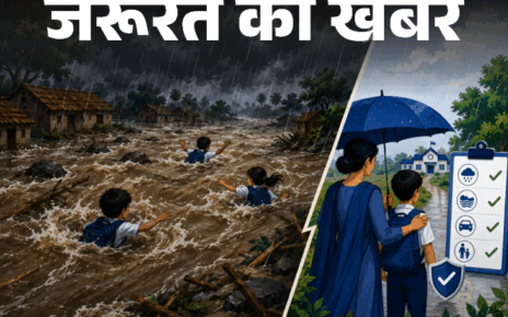 जरूरत की खबर- तीन स्कूली बच्चे नदी में बह गए:  बारिश में बच्चों को स्कूल भेजने की सेफ्टी गाइडलाइंस, बरतें ये 8 जरूरी सावधानियां