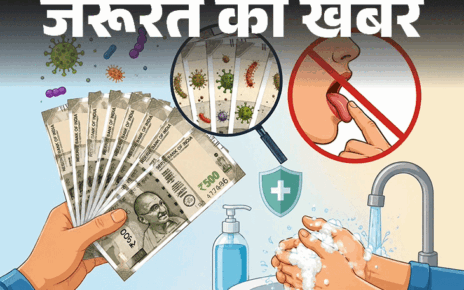 जरूरत की खबर- नोटों पर हैं जर्म्स और बैक्टीरिया: उसे थूक लगाकर न गिनें, गिनकर साबुन से हाथ धोएं, बचाव के लिए 10 सावधानियां जरूरत की खबर- नोटों पर हैं जर्म्स और बैक्टीरिया: उसे थूक लगाकर न गिनें, गिनकर साबुन से हाथ धोएं, बचाव के लिए 10 सावधानियां