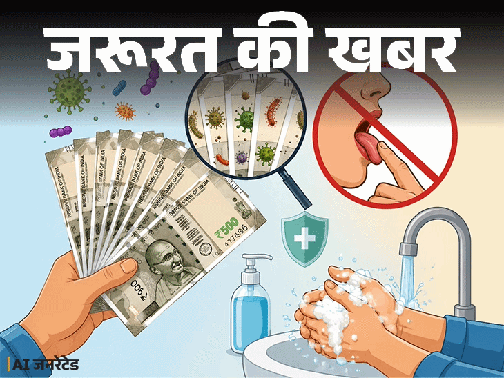 जरूरत की खबर- नोटों पर हैं जर्म्स और बैक्टीरिया:  उसे थूक लगाकर न गिनें, गिनकर साबुन से हाथ धोएं, बचाव के लिए 10 सावधानियां