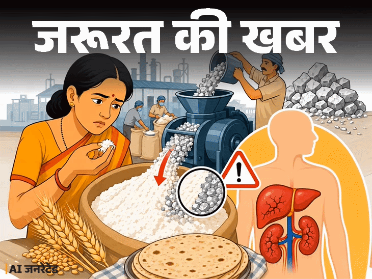 जरूरत की खबर- गेहूं आटे में स्टोन पाउडर की मिलावट: खाने से किडनी-लिवर डैमेज का रिस्क, एक्सपर्ट से जानें मिलावटी आटा कैसे पहचानें