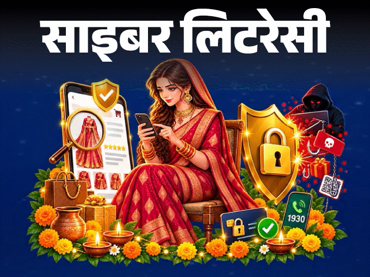 साइबर लिटरेसी- ‘करवा चौथ गिफ्ट’ के नाम पर ठगी:  ऑफर और डिस्काउंट के झांसे में न आएं, फेस्टिव सीजन में स्कैम से बचने के 11 टिप्स